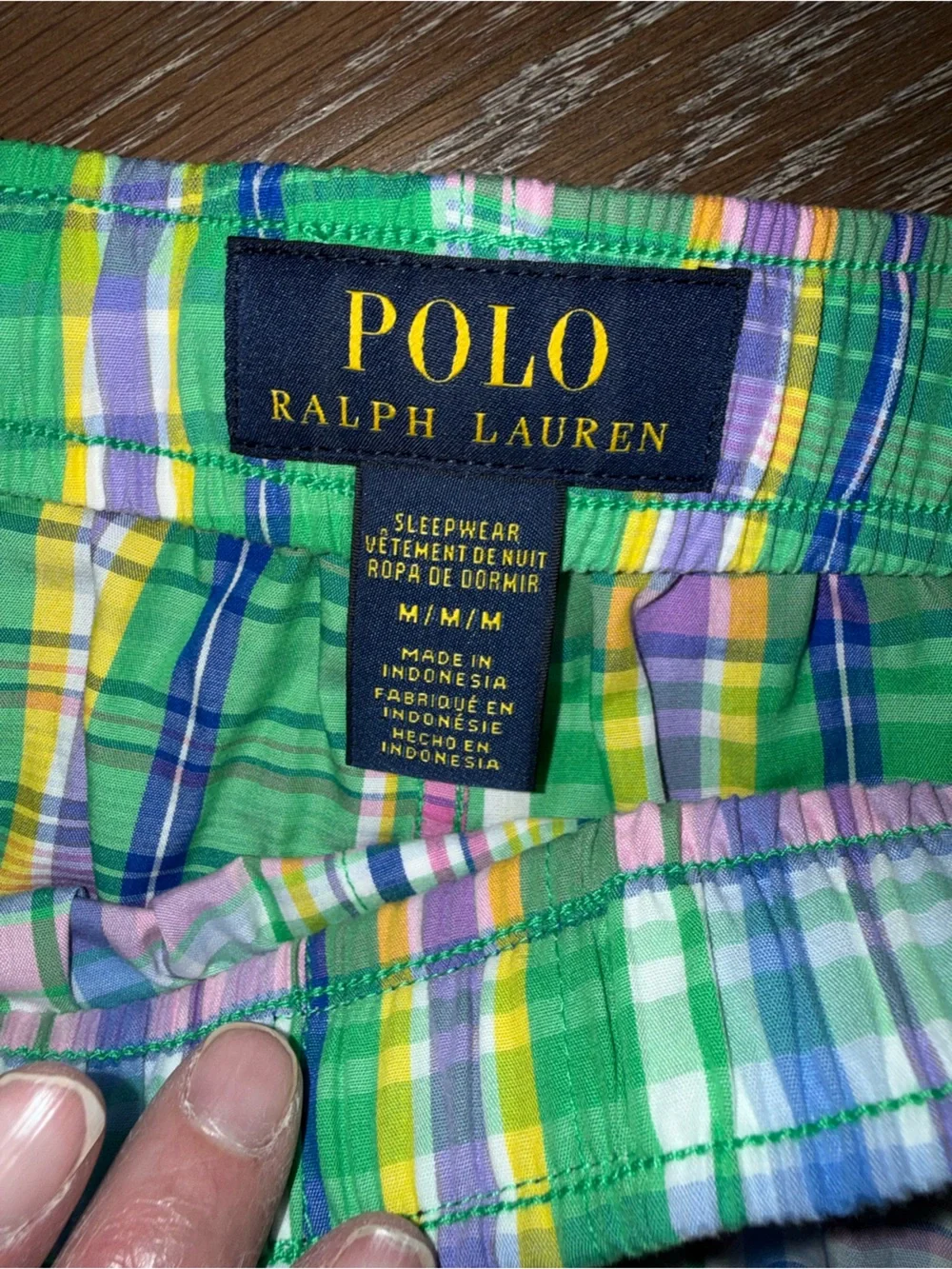 Polo by Ralph Lauren Multicolor Plaid Lounge Pants — Green, Pink, Blue